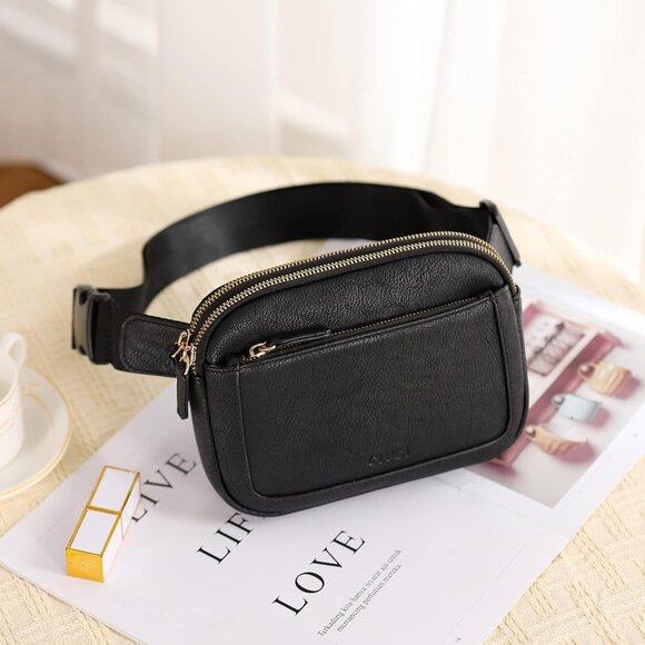 Belt Bag for Women, Mini Everywhere Crossbody Waist Bag Adjustable Strap, Vegan - Picture 7 of 8